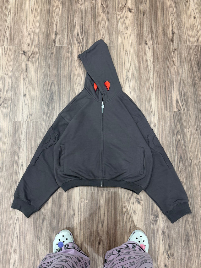SILVER CHARIOT (ZIP-UP) + FREE ITEM (READ DESCRIPTION) - Shahzad Clothing